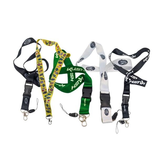 Lanyard con Clip, Mosquetón y Argolla | Modelos Kush y Blunt Wrap