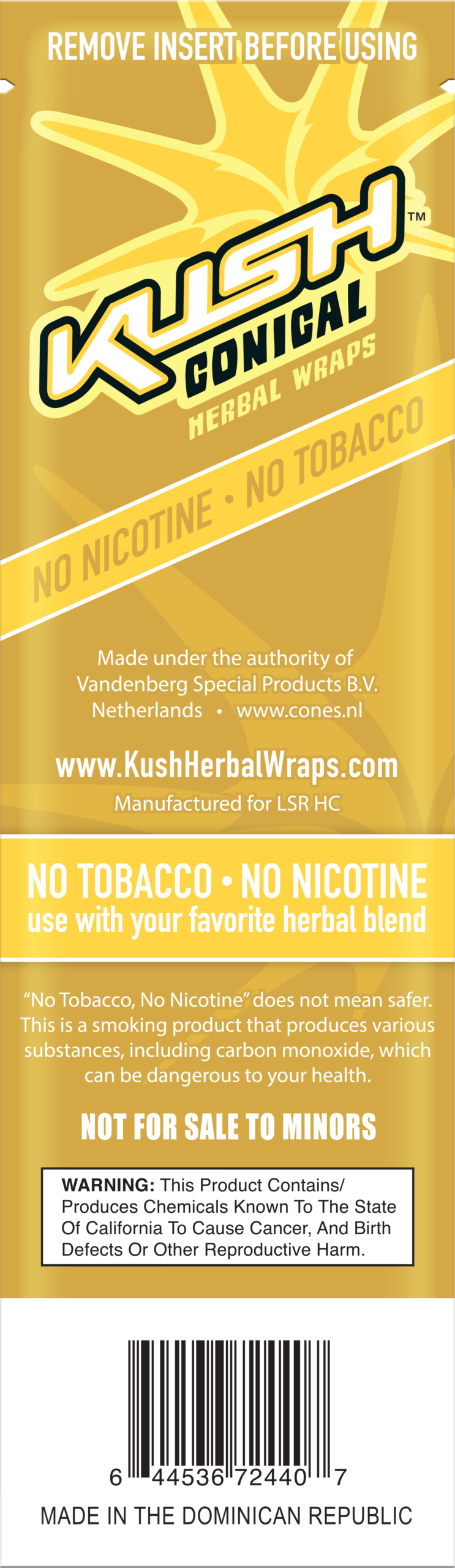 Kush Herbal Wraps Conical- Lemonade - Imagen 2