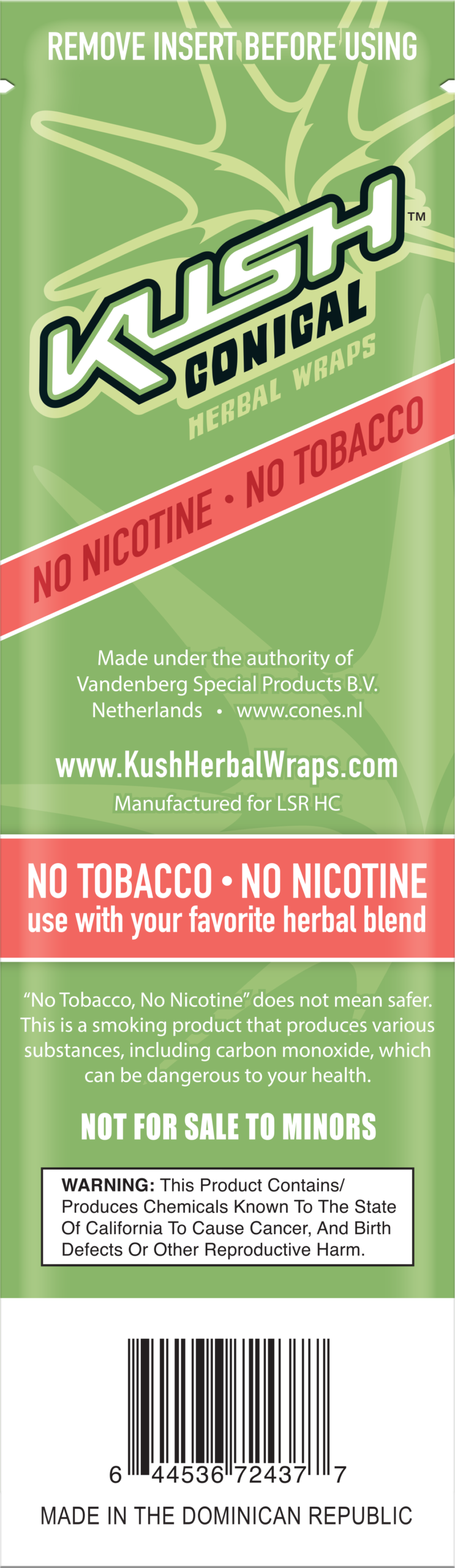 Kush Herbal Wraps Conical- Kiwi Strawberry - Imagen 3
