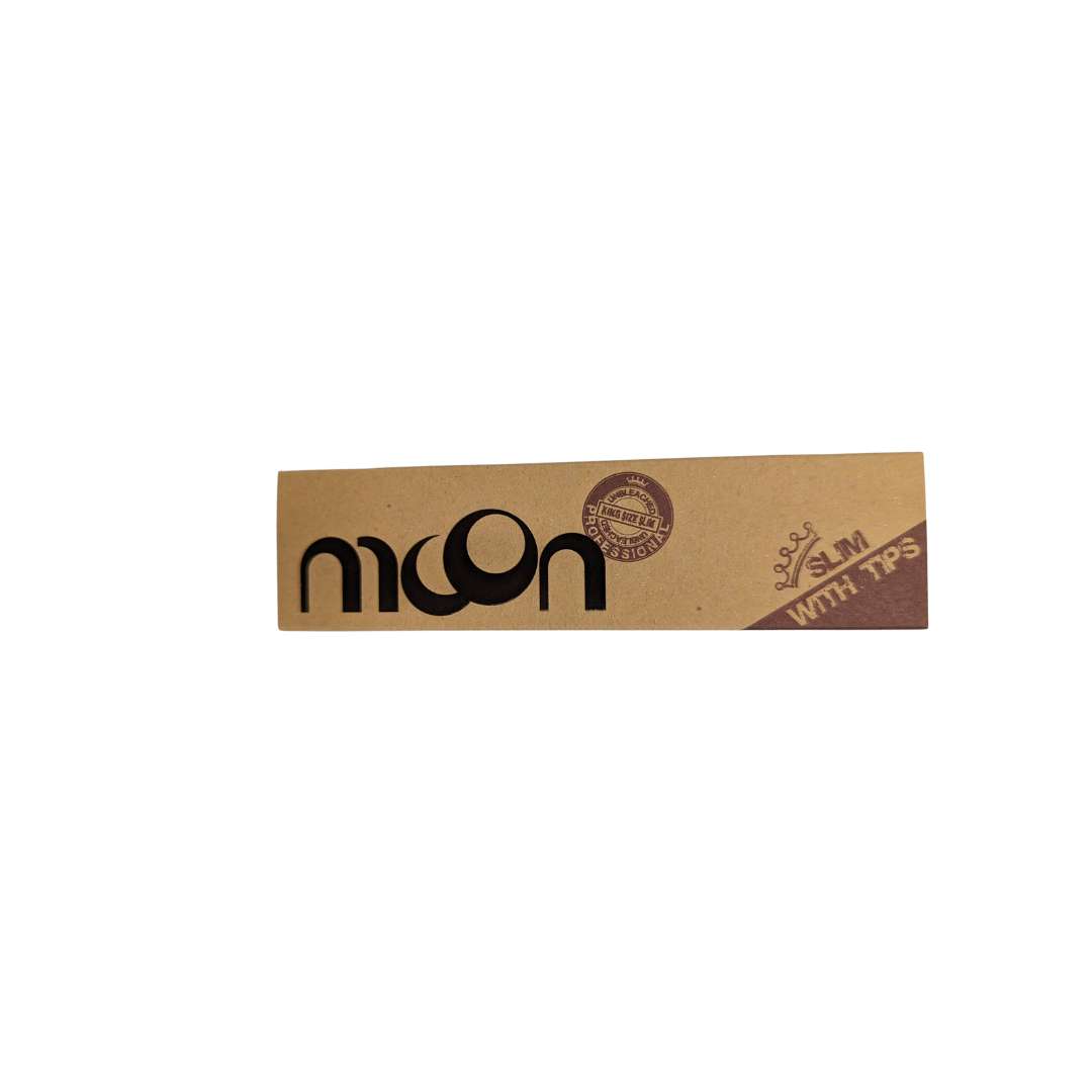 Moon Unbleached King Size Slim + Tips - Imagen 2