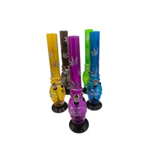 Bong de Acrílico Diseño Hojas-25cm