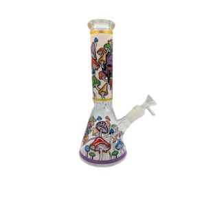 Bong de Vidrio Calaveras con Hongos-25cm