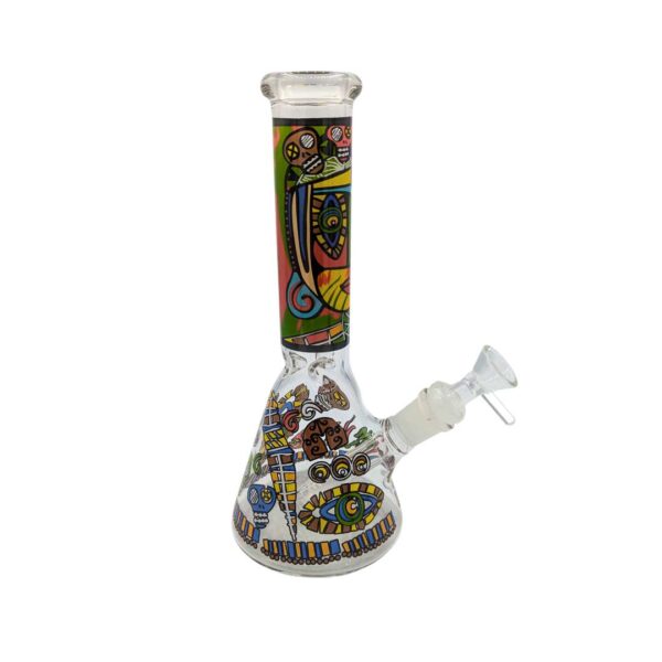 Bong de Vidrio Tribales Psicodélicos-25cm