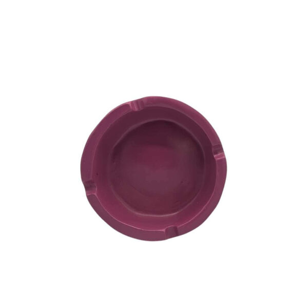 Cenicero de Cerámica con Diseño de Rostro | Color Violeta - Imagen 3