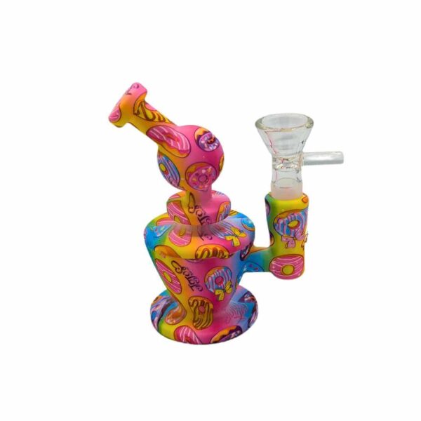 Bong de Silicona Estilo Psicodélico