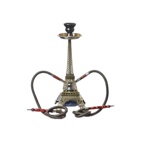 Hookah Torre Eiffel 40cm con 2 Mangueras – Diseño Estilo París