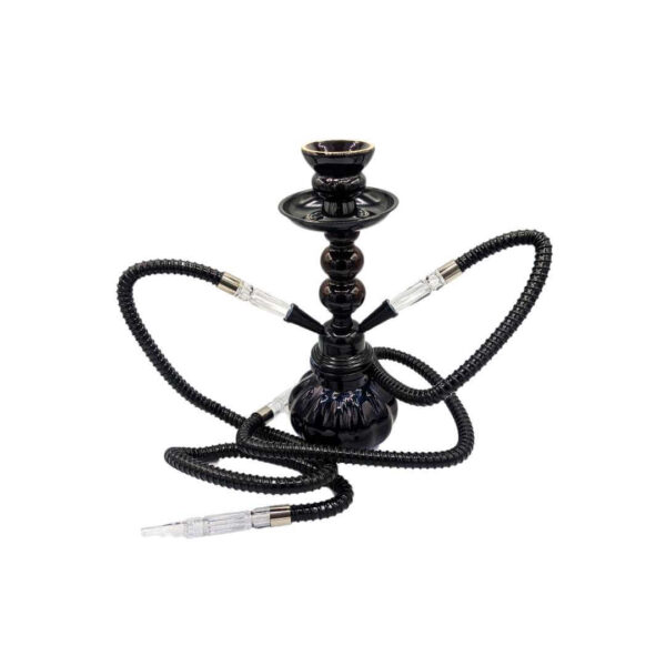 Hookah 2 Mangueras 28cm – Diseño Redondo 4 Colores