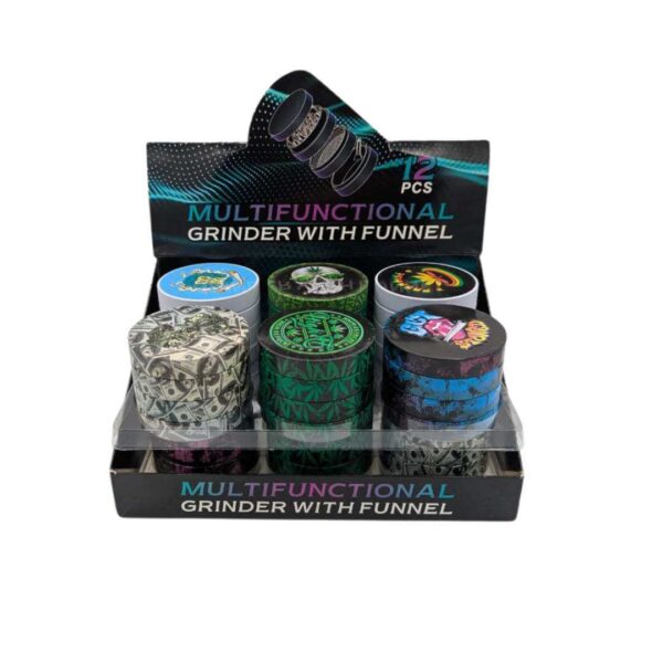 Grinder Acrílico 50 mm | 4 Partes | 6 Diseños