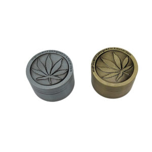 Mini Grinder Zinc 30 mm | 3 Partes | Hoja Cannabis