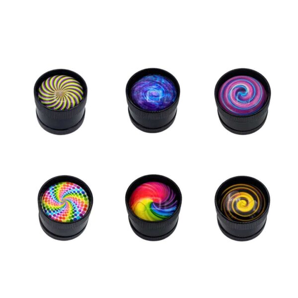 Grinder Zinc 30 mm | 3 Partes | Diseño Psicodélico