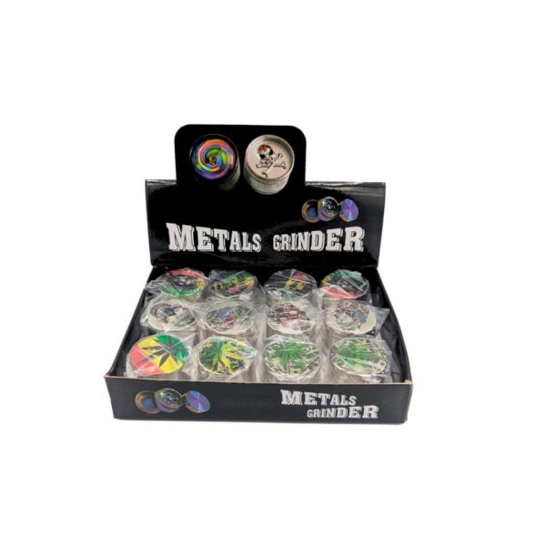 Grinder Zinc 30 mm | 3 Partes | 9 Diseños Variados - Imagen 2