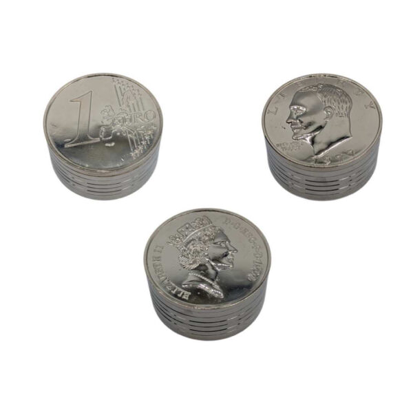 Grinder Zinc 50 mm | 4 Partes | Monedas