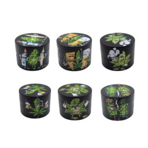 Grinder Zinc 50 mm | 4 Partes | Personajes Cannabis