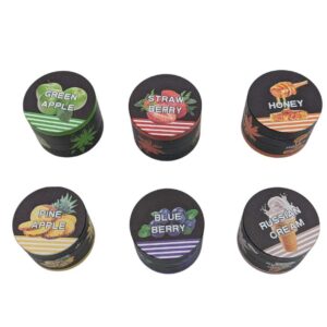 Grinder Zinc 50 mm | 4 Partes | Diseños de Sabores y Frutas