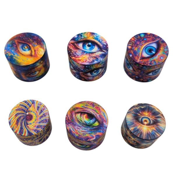 Grinder Zinc 50 mm | 4 Partes | Ojos Psicodélicos