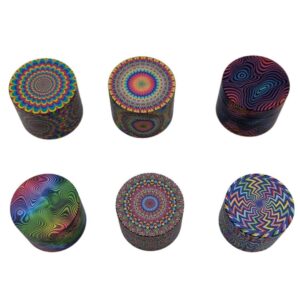 Grinder Zinc 50 mm | 4 Partes |  Mandalas Psicodélicos