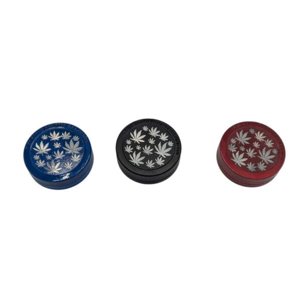 Grinder Zinc 52 mm | 2 Partes | Hojas Cannabis