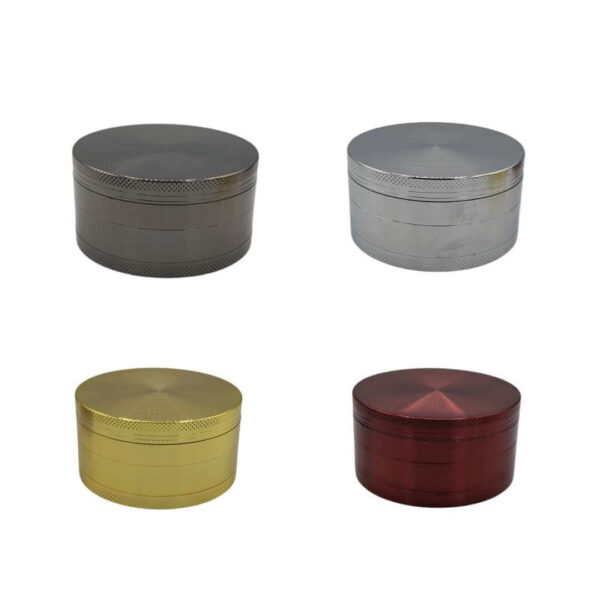Grinder Zinc 75 mm | 4 Partes | Varios Colores Metálicos