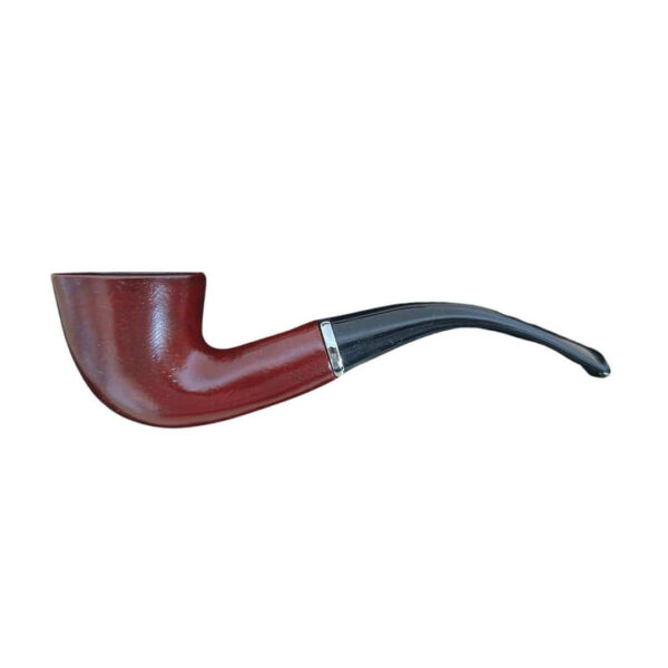 Pipa de Madera Curva Boca Plana | 14,2 cm - Imagen 2