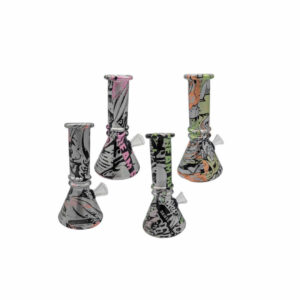 Bong de Vidrio Graffiti Glow – 8 cm con Pintura Fluorescente