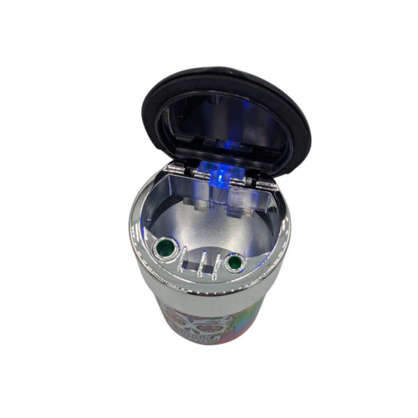 Cenicero LED con Diseño de Calaveras | Iluminado para Autos y Escritorio - Imagen 2