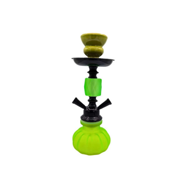 Hookah Compacta 2 Mangueras 28cm – Disponible en 4 Colores Vibrantes - Imagen 2