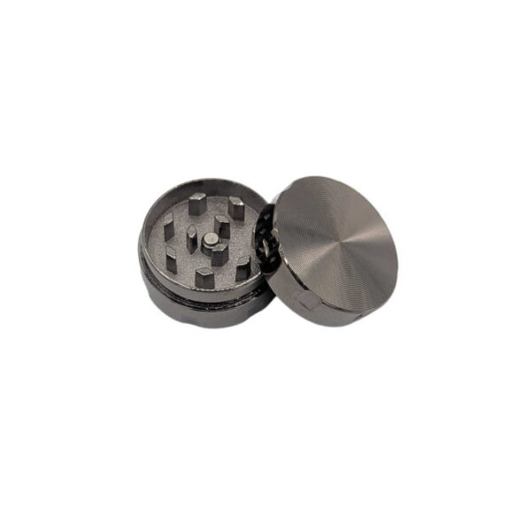 Mini Grinder Zinc 30 mm | 2 Partes | Negro Cromado - Imagen 2