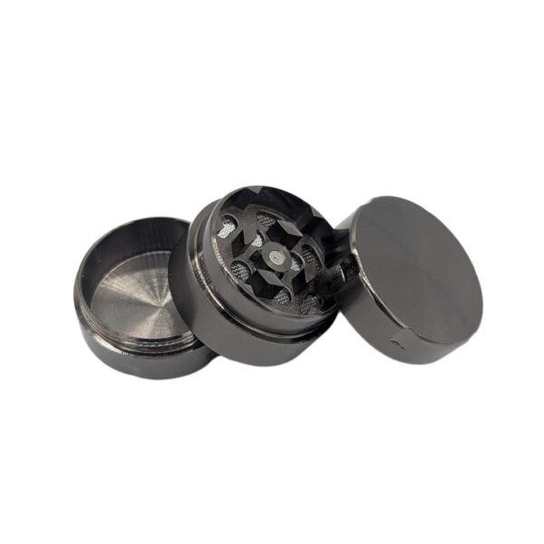 Grinder Zinc 30 mm | 3 Partes | Cromado Negro - Imagen 2