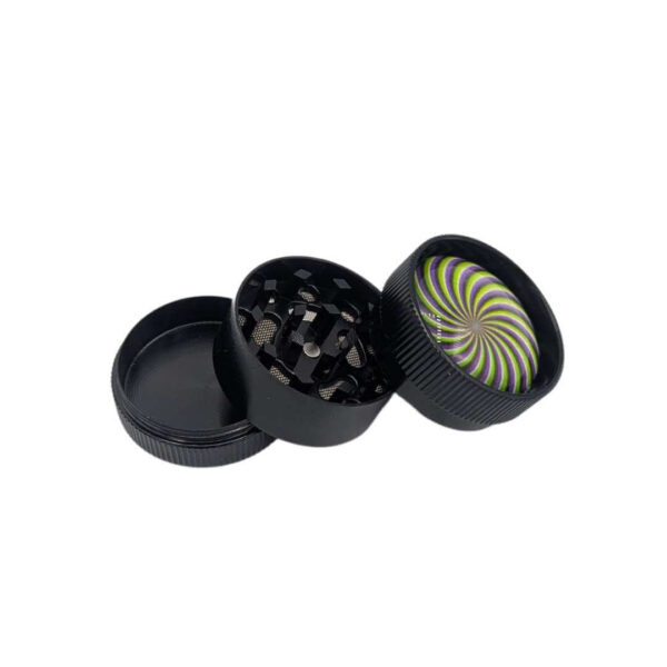 Grinder Zinc 30 mm | 3 Partes | Diseño Psicodélico - Imagen 2