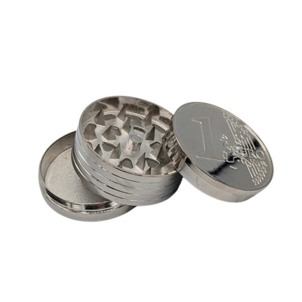 Grinder Zinc 50 mm | 4 Partes | Monedas - Imagen 2