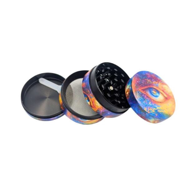 Grinder Zinc 50 mm | 4 Partes | Ojos Psicodélicos - Imagen 2