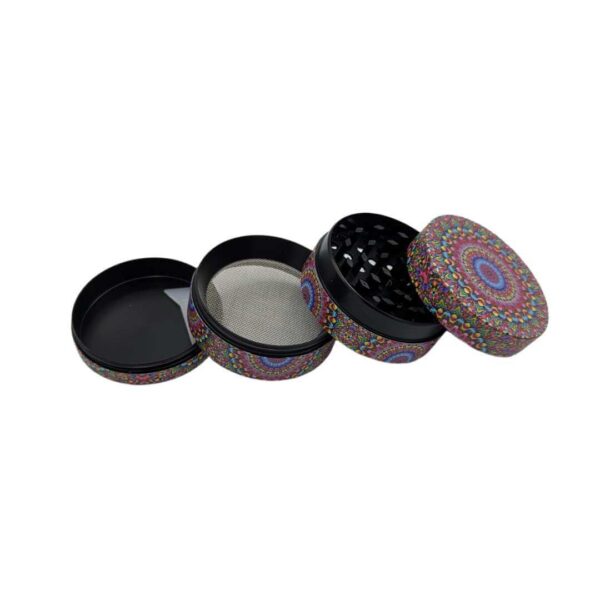 Grinder Zinc 50 mm | 4 Partes |  Mandalas Psicodélicos - Imagen 2