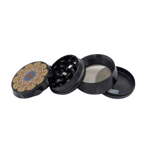Grinder Zinc 52 mm | 4 Partes | Mandala Colorido - Imagen 2