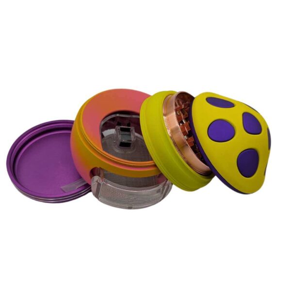 Grinder Camuflado 80 mm | 5 partes | Honguito Colorido - Imagen 3