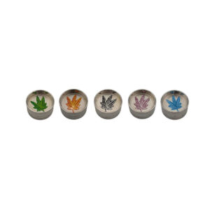 Mini Grinder Zinc 30 mm | 2 Partes | Hoja de Colores | 5 Diseños