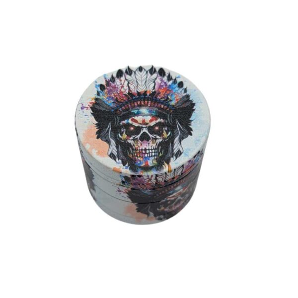 Grinder Zinc 40 mm | 4 Partes | Calavera India - Imagen 3