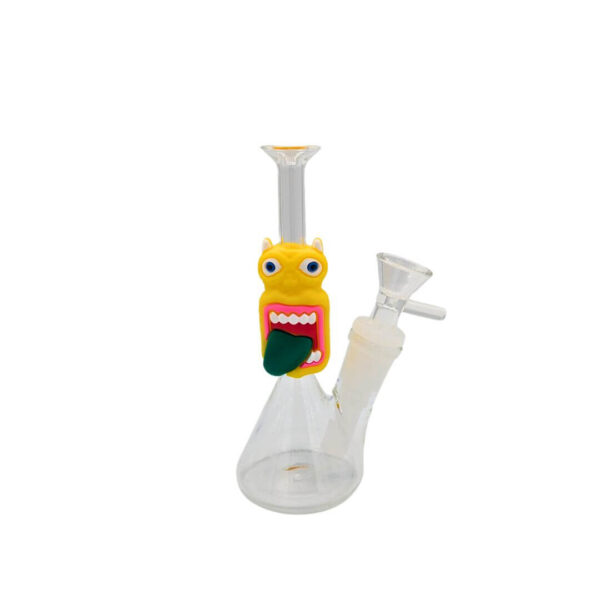 Bong Vidrio con Silicona Monstruo Lengua Larga