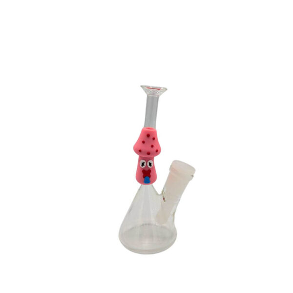 Bong Vidrio con Silicona Hongo Psicodélico