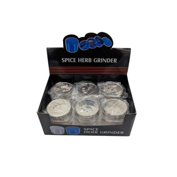 Grinder Zinc 50 mm | 4 Partes | Monedas - Imagen 3
