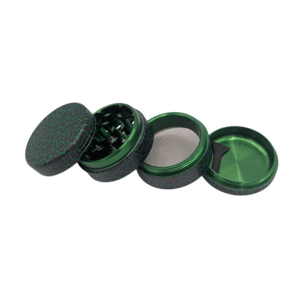 Grinder Aluminio Geométrico 50 mm | 4 Partes | Diseño Craquelado - Imagen 2