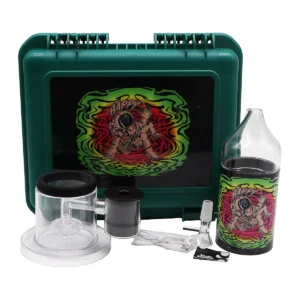 Kit Bong eléctrico portátil con base recargable y boquilla 14 mm