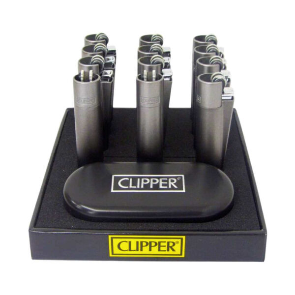 Clipper Metálico Negro Gradiente | Encendedor Premium Reutilizable