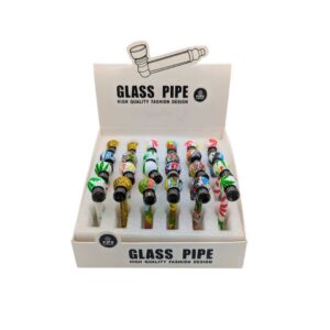 Pipa de Vidrio Estilo Pop | 12.4cm | 9 Modelos Variados