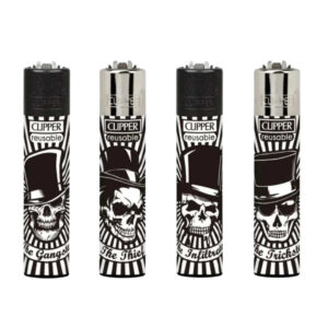Clipper Gangster Skulls | Encendedor Reutilizable