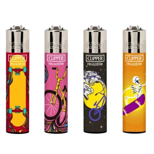 Clipper Sport Riders Bicicleta y Skate | Encendedor Reutilizable