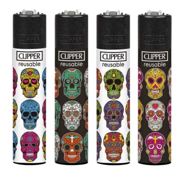 Clipper Calaveras Sugar Skull | Encendedor Reutilizable