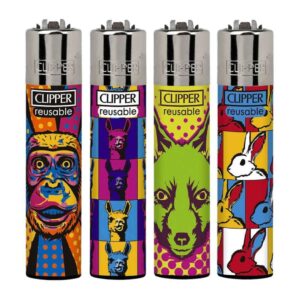 Clipper Pop Art Animales | Encendedor Reutilizable