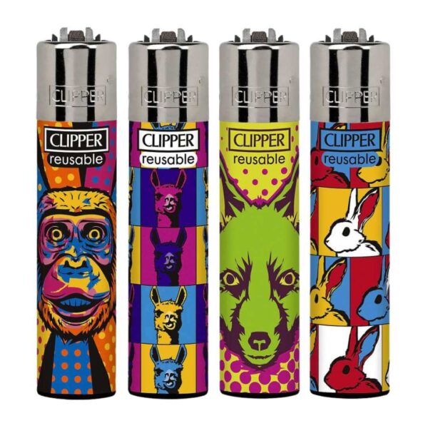 Clipper Pop Art Animales | Encendedor Reutilizable
