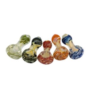 Pipa de Vidrio Espiral Multicolor | 5-6cm