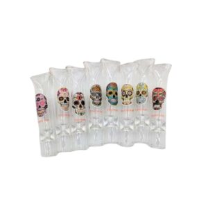 Pipa de Vidrio | 7 cm | Calaveras Mexicanas